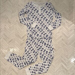 Roller Rabbit Kids Blue Whale Print Pajamas, size 10